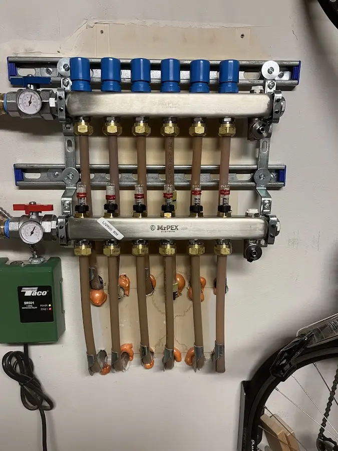 Plumber performing Gas Line Installation at a residential property in West Park